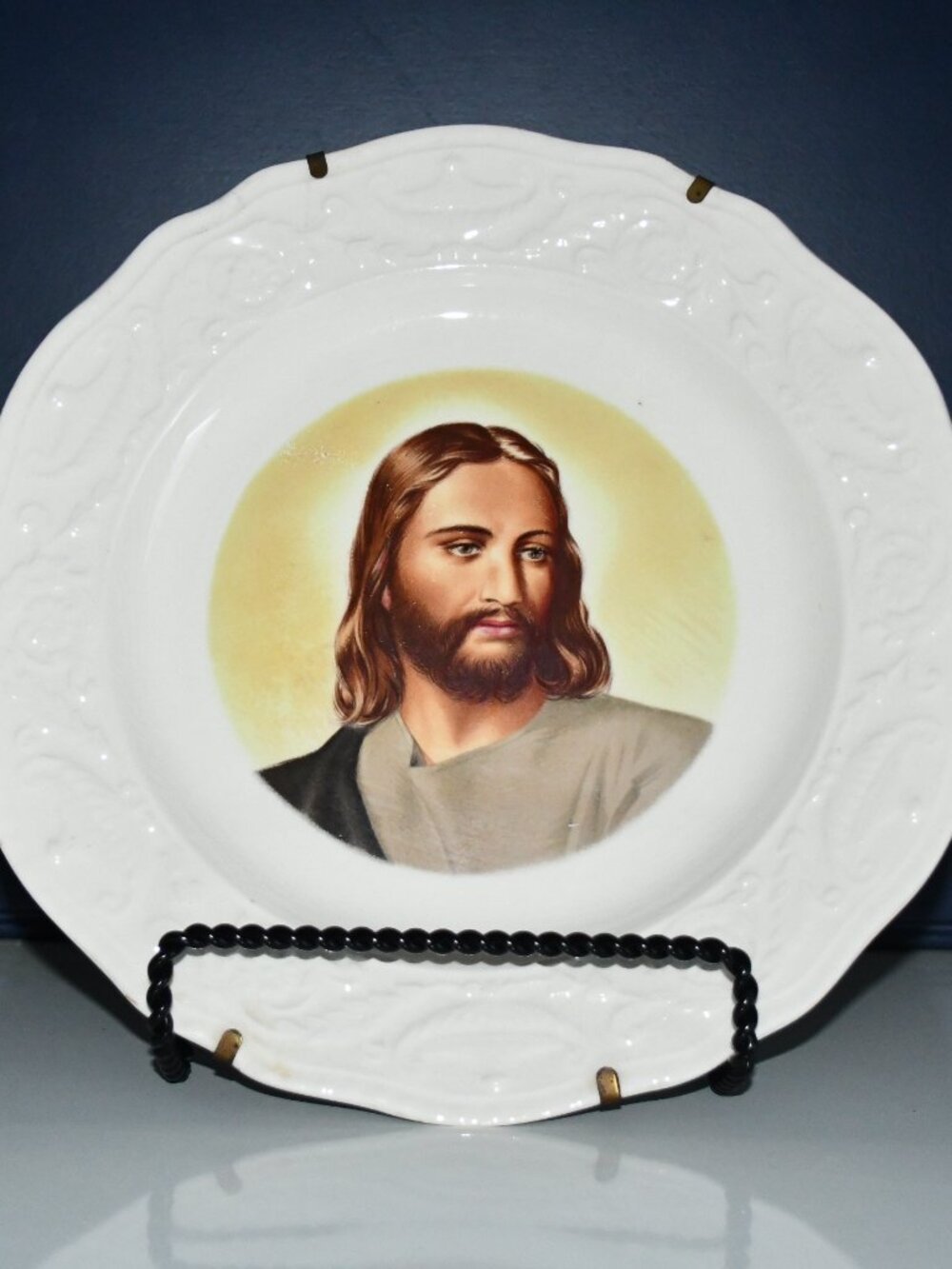 Vintage Adam Antique by Steubenville Jesus Christ Collectors Plate